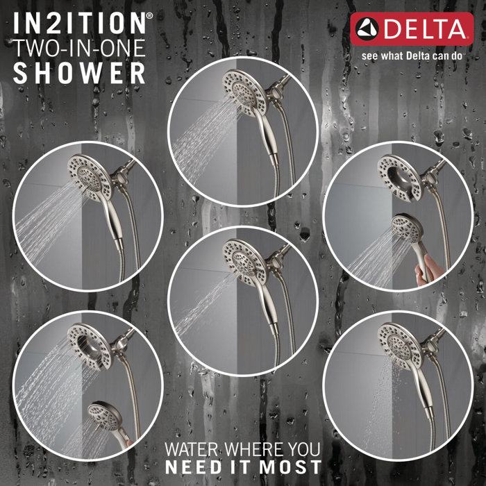 Delta Arvo Shower Faucet with Roughin Valve and In2ition Shower